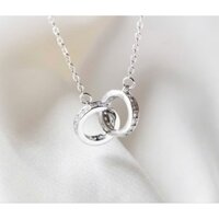 DÂY CHUYỀN MẶT TRÒN TAM GIÁC BẠC TA CỰC XINH