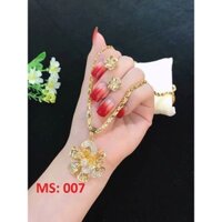 Dây chuyền mẩu Italy mặt hoa Hồng mạ vàng