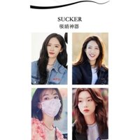 Dây chuyền màu sắc mùa xuân bằng bạc S925 không phai màu cho cặp đôi Zhou Yutong và Zhuang Jie, dây chuyền xương đòn đá spinel đen cho phụ nữ