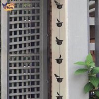 Dây chuyền mưa chim cho máng xối thay thế dây chuyền bắt nước mưa bên ngoài 94,5 inch cho mái nhà Sân