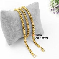 Dây chuyền nam 4mm bông dừa khít đẹp - VÀNG