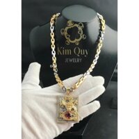 Dây chuyền nam bạc mạ vàng 18k D02