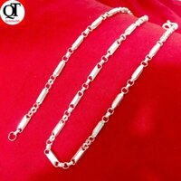 Dây chuyền nam bạc ta sợi nhỏ độ dài 48cm trang sức Bạc Quang Thản - QTVCN11