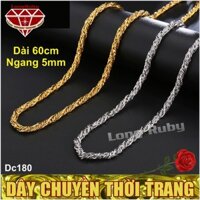 Dây Chuyền Nam Hàn Quốc | Dây Chuyền Xoắn Nam Sang Trọng - Dc180