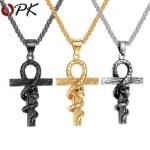 Dây Chuyền Nam Hình Thánh Giá Và Con Rắn Titan Cao Cấp TT 1638