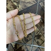 Dây chuyền nam kiểu xích màu vàng 18 cao cấp