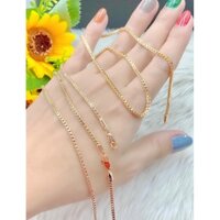 Dây chuyền nam mạ vàng 18K xích nhỏ - Mang đi chơi, đi tiệc rất đẹp - Bao hoàn tiền đổi trả trong 07 ngày