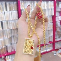 dây chuyền nam mặt rồng mã 720 mạ vàng 24k