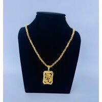 Dây chuyền nam mặt rồng nhỏ mạ xi 24k cao cấp