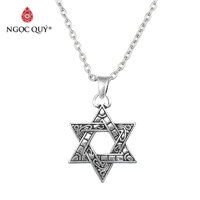 Dây Chuyền Nam Ngôi Sao 6 Cánh Titanum Cao Cấp - Ngọc Quý Gemstones