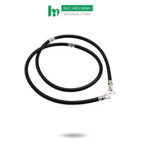 Dây Chuyền Nam Nữ Bạc Hiểu Minh DCS040 Cao Su Bọc Bạc