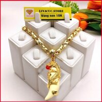 Dây chuyền nam trang sức vòng cổ dây C1 1 màu kèm mặt nanh rồng