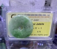 Dây Chuyền Ngọc Bội Đồng Điếu Đá Cẩm Thạch Jadeite Ngọc Phỉ Thúy Phong Thủy Tự Nhiên Kiểm Định - 54901