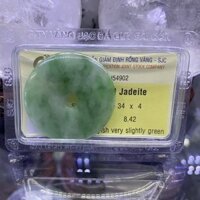 Dây Chuyền Ngọc Bội Đồng Điếu Đá Cẩm Thạch Jadeite Ngọc Phỉ Thúy Phong Thủy Tự Nhiên Kiểm Định - 54902