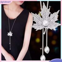 Dây Chuyền Ngọc Trai Giả Đính Đá Thanh Lịch Cho Cô Dâu - Silver