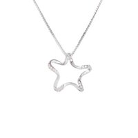 Dây chuyền ngôi sao 5 cánh đính đá , bạc ta sáng đẹp (ảnh thật) - Anchi jewelry