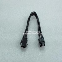 Dây chuyển nguồn 6 pin Vga sang 8 pin Vga - 6 pin vga to 8 pin vga