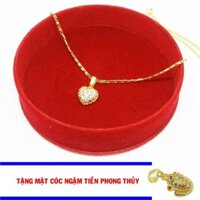 Dây chuyền nữ 3301 tặng mặt cóc ngậm tiền phong thủy