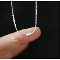 DÂY CHUYỀN NỮ BẠC 925  SỢI MẢNH ĐÍNH ĐÁ DỄ THƯƠNG XINH XẮN