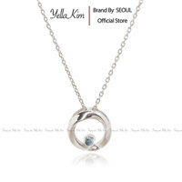 Dây chuyền Nữ bạc & Kim cương thiên nhiên YellaKim Thương hiệu Hàn Quốc Trang sức nữ Hàn DIA Hayan (하얀) Necklace