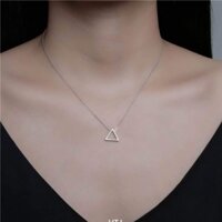 Dây chuyền nữ BẠC TA mặt tam giác thanh lịch trẻ trung- Shop TRANG SỨC BẠC VÀ TRAI gian hàng chính hãng