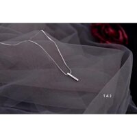 Dây chuyền nữ bạc ta thanh đá nhỏ siêu xinh - Kho sỉ bạc Nhất Linh