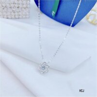 Dây chuyền nữ bạc thật, vòng cổ bạc đính đá trắng sáng đẹp - Kho sỉ bạc Nhất Linh