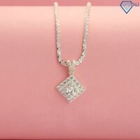 Dây chuyền nữ bạc ý mặt đá vuông DCN0510 Trang Sức TNJ