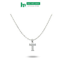 Dây Chuyền Nữ Chữ T Bạc S925 Chính Hãng Bạc Hiểu Minh DMD493