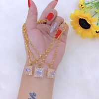 Dây chuyền nữ dát vàng 18k EKHM81G