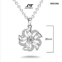 Dây chuyền nữ đính xoàn cao cấp ver14 Không đen không gỉ sét WDC084