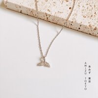 Dây chuyền nữ hình đuôi cá heo ý nghĩa may mắn, vòng cổ nữ Nhật Bản