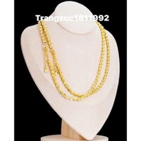 dây chuyền nữ kiểu bi mạ vàng xinh xắn bền màu