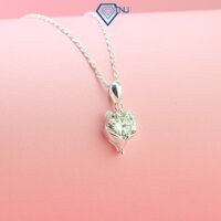 Dây chuyền nữ kim cương Moissanite 8mm kiểm định GRA mặt hồ ly tinh tế, sang trọng DCNM0027 - Trang Sức TNJ