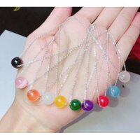 Dây chuyền nữ mặt đá phong thuỷ bạc ta - Vàng bạc khải khải