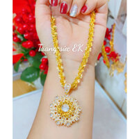 Dây chuyền nữ mặt xoàn mạ 18.k cao cấp L1058