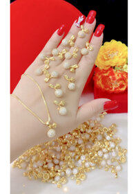 Dây chuyền nữ mặt xoàn mạ 18k cao cấp E566