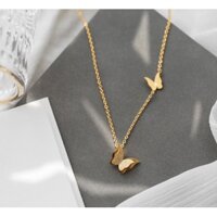 Dây chuyền nữ titan bướm cát không đen không gỉ phong cách HQ xinh xắn  cho nữ - Phương Accessories 0478