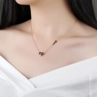 Dây chuyền nữ titan trái tim chìa khóa Love Forever không gỉ