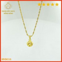 Dây Chuyền Nữ Titan, Vòng Cổ Xi Mạ Vàng Non 24k - Trang Sức Hava Hong Kong - HVDC218