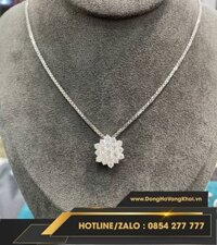 Dây chuyền nữ vàng 10k, kim moissanite DC007