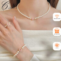 Dây chuyền nữ vòng cổ ngọc thô phụ kiện thời trang C019 vòng tay ngọc thô T004