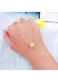 Dây chuyền nữ xi dát vàng 18k cao cấp EKP129G