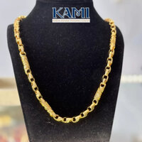 Dây chuyền ống rồng nam mạ vàng