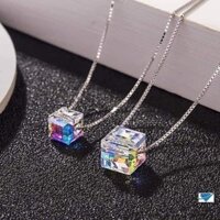 dây chuyền pha lê bạc ý