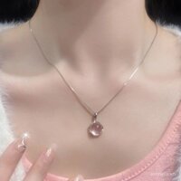 Dây chuyền pha lê hồng thạch anh topaz đa năng bán chạy cao cấp dây chuyền cổ