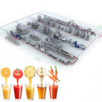 Dây Chuyền Sản Xuất Nước Cam Ép 5000 Chai/Giờ