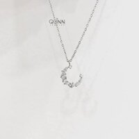 Dây chuyền Selena, Dây chuyền mặt trăng đính đá bạc 925 Quinn Jewelry