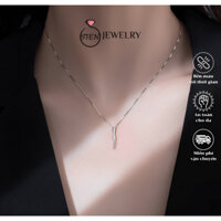 Dây chuyền sợi mảnh mặt đính đá nữ sang chảnh, vòng cổ đính đá sợi mảnh đơn giản - Tien Jewelry