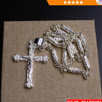 Dây chuyền thánh giá bạc ta cho nữ mẫu TG4- DCN011 - Nhà Sách Công Giáo Việt Nam